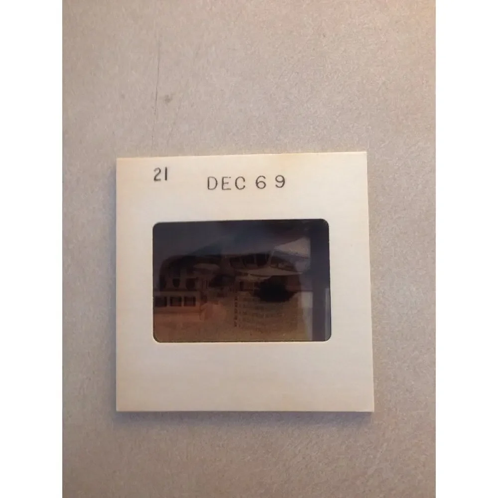 Lot of 2 Vtg 1969 British Man Trench Coat UK Cars Street Photograph Color Slides